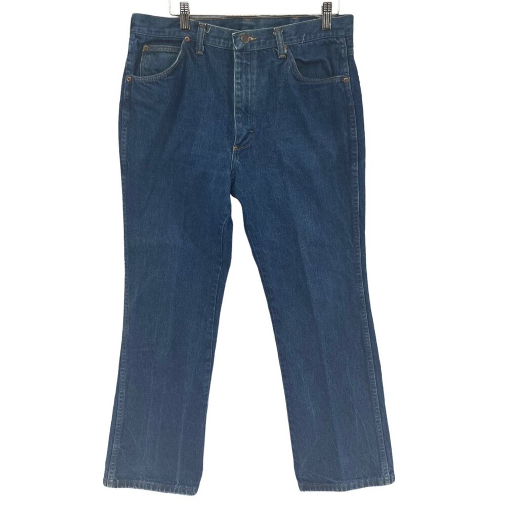Sheplers Bootcut Jeans Mens Blue Cotton Denim Size 36x30 Actual 33x29